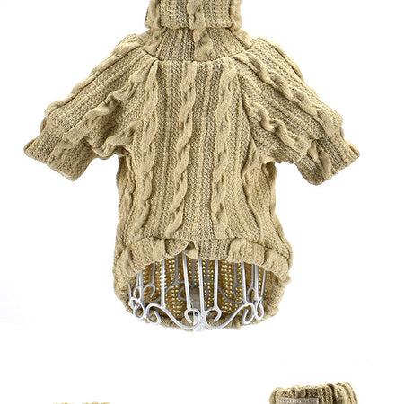 Dog Sweater Turtleneck Solid Color Dogs Clothes Warm Cotton for Puppy Small Medium Dogs Sweatshirt Jacket Chihuahua Teddy