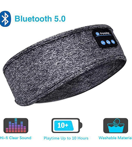 Bluetooth-Compatible Earphones Sports Sleeping Headband Elastic Wireless Headphones Music Eye Mask Wireless Eye Headset Headband