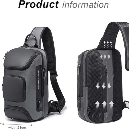 Sling Backpack Sling Bag Crossbody Backpack Shoulder Casual Daypack Rucksack for Men