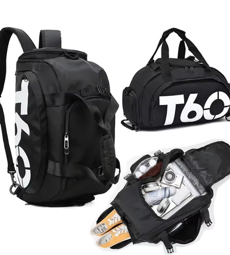 T60 Waterproof Gym Sports Bags Men Women Molle Fitness Training Backpacks Multifunctional Travel/Luggage Bolsa Shoulder Handbags