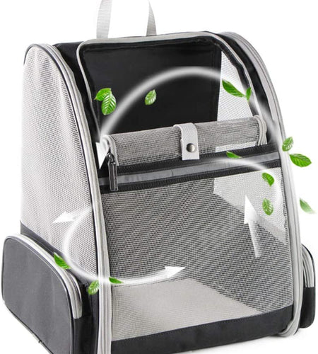 Pet Backpack Carrier for Small Cats Dogs | Ventilated Design, Safety Straps, Buckle Support, Collapsible | Designed for Travel, Hiking, Walking & Outdoor Use